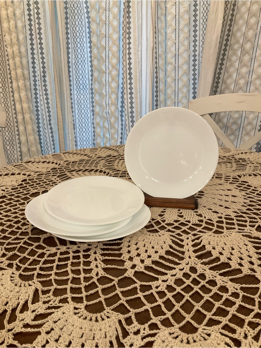 Corelle Winter Frost White 8.5” Plates Set of 4
